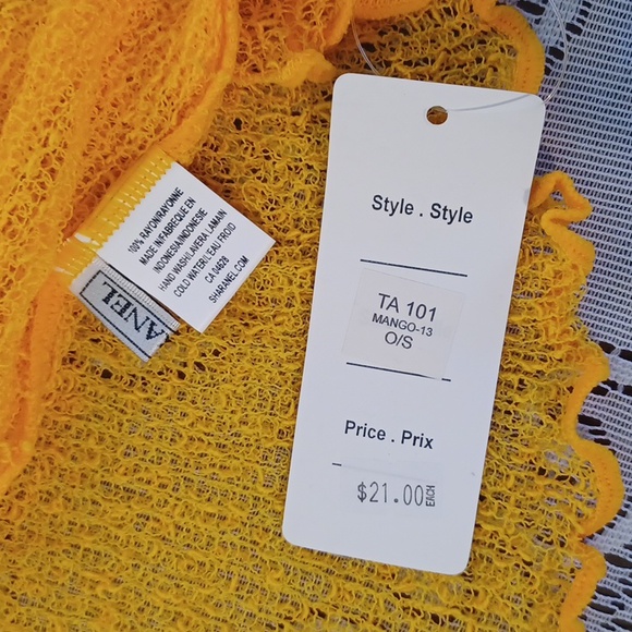 NEW! Sharanel Caplet in colour mango - many different ways to wear this (4534 - Picture 6 of 6